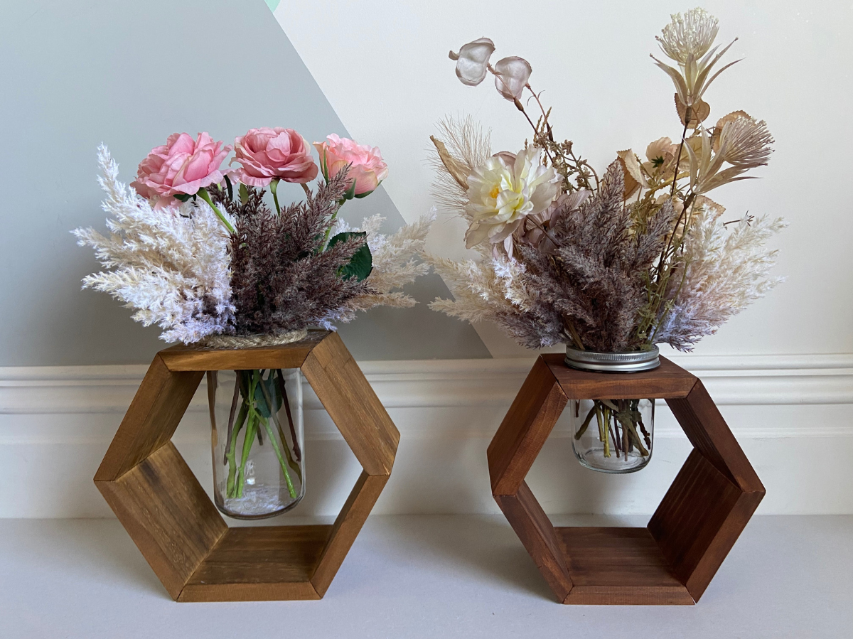 Hexagonal vase