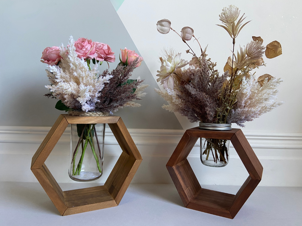 Hexagonal vase